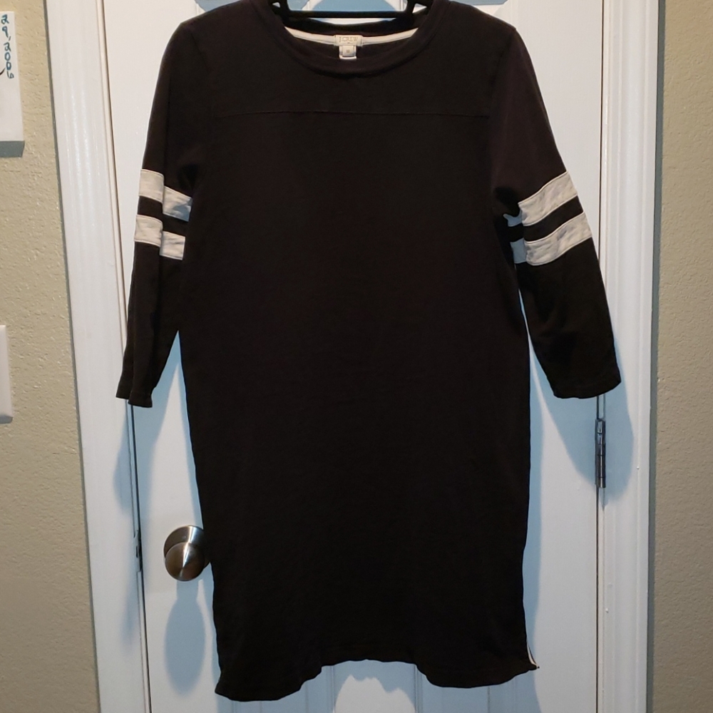 J crew sweatshirt 3/4 zipper sleeves size M
